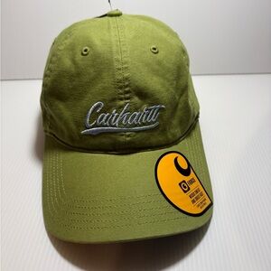 Carhartt Women’s Embroidered Script Logo Cap Hat Olive Green Women's One Size NW